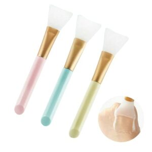 Face Mask Brush 3Pcs Silicone Face Mask Brushes Soft Silicone Applicator Brush Silicone Mask Brushes Beauty Tool Facial Applicator Brushes for Ap