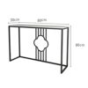 Axdwfd Console table Marble Console Table Sofa Table Living Room Shelf Bedroom Console Cabinet 31.4x11.8x33.4 Inch
