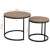 NXYJD 2pcs Nordic Coffee Table 2 in 1 Round Combination Office Tea Table Modern Home Sofa Side Table Living Room