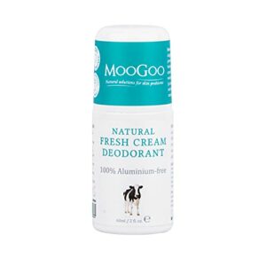MooGoo  Natural Deodorant  A nonirritating mens and womens deodorant  Convenient rollon  Aluminum free nonaerosol nonstinging formula for all ski