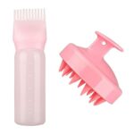 MFUOE Root Comb Applicator Bottle with Scalp Massager Shampoo Brush Hair Coloring Dye and Scalp Treatment Tools