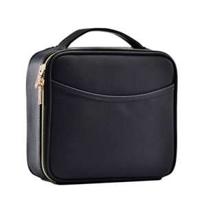 Makeup Bag Makeup Organiser Storage Travel Makeup Case Portable Cosmetic Bag for Women Girl PU Leather Beauty Box Makeup Case with Removable Comp