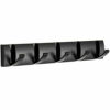 maifey Black Coat Hooks Wall Mounted, Heavy Duty Coat Rack for Wall with 5 Hooks, Folding Metal Wall Hooks Towel Hooks for Bathroom, Space Alumin