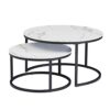 Side table 2 in 1 Nordic Living Room Round Coffee Tables Apartment Bedroom Bedside Table Home Furniture Restaurant Color  Picture color Size  One