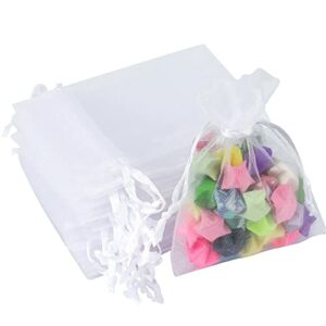 G2PLUS 100 PCS Organza Gift Bags Wedding Jewelry Pouches 7 cm * 9 cm Perfect for Wedding, Christmas, Birthday, Anniversary