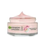 Garnier Organic Rosy Glow 3in1 Youth Cream 50ml For Radiant and Glowing Skin With Rosehip Seed Oil and Brightening Vitamin C Vegan Formula Suitab