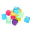Ram® 50 Pack Reusable Ice Cubes for Drinks Frozen Cold Drink Chilled Ice Cubes Multi-Coloured