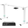 Rolling Desk Foldable Computer Table Adjustable Portable Laptop Desk Rotate Laptop Bed Table Lifted Standing Desk Living Room Desks Laptop Cart