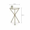 WJCCY Nordic Coffee Table Side Table Golden Iron Corner Table Living Room Creative Sofa Side Table Metal Simple Modern Bedside