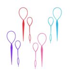 Hair Braiding ToolPonytail HoldersTopsy Tail Hair Tool 8pcs Hair Braiding Tool Topsy Tail Loop French Braid Loop Tool Topsy Tail Kit 4 Colors