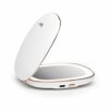 Fancii Rechargeable Compact Magnifying Mirror with Natural LED Lights, 1x/ 10x - Portable Lighted Handheld Makeup Mirror for Travel and Purses, M