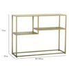 Interior Deco Tables Modern Style Accent Side Tables Simple Shelf Unit Display Storage Stand Golden Iron End Table Console Tables for Bar Living