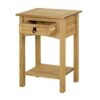 Mews Corona 1 Drawer Console Table, Waxed Pine, W 53 x D 35 x H 73cm