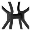 Fromm  Starck STARDESK36 Table Square 80 x 80 cm Black Dining Table Coffee Table Kitchen Table MDF Plastic PP