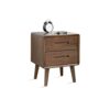 SERUMY Bed Side TableNight Stand Wooden Bedside Table Modern Living Room Bedroom Locker Storage Drawer Bedside Table Bedside Cabinet Side Tables