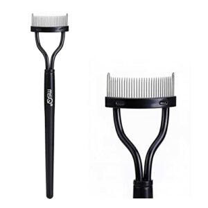 Eyelash Comb Curler Eyebrow Brush MSQ Eyelash Separator Mascara Applicator Eyelash Definer With Comb Cover Arc Designed Cosmetic Brushes Tool Bla