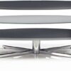 MDA Designs Orbit 1100BB Gloss Black TV Stand with Gloss Black Elliptic Sides for Flat Screen TVs up to 55
