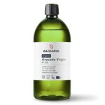 Naissance Organic Avocado Oil No. 231  1 Litre  Natural Unscented Certified Organic Vegan  Ideal for Aromatherapy and as a Massage Base Oil and D