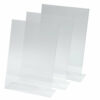 SIGEL TA210 Sign Holder, Slanted, For A4, Single-Sided Presentation, Uv Resistant Acrylic, Transparent, 3 Pcs.