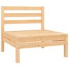 HINSD 3 Piece Garden Lounge Set Solid PinewoodMaterial Solid pinewoodCornerMiddle sofa dimensions 63.5 x 63.5 x 62.5 cm L x W x H