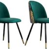 Office Business Hotel Lobby Dining Table Set Kitchen Dining Chair Set Chairs for Dining Room Dining Chairs Set of 2 Soft Upholstered Seat Living