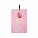 Keep Calm And Love Ladybirds Car Air Freshener (Fun Birthday/Xmas Christmas Stocking Filler/Secret Santa/Novelty Scented Gift)