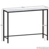 Home Source Hall Table Wood Cream 97 x 76 x 35 cm
