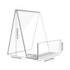 DIBALIYI 6 PCS Acrylic Book Display Stands, Transparent Display Stands, Multi Purpose Artwork Stand Holder for Restaurant Coffee Shop Bookstore,1