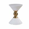 WALNUTA Style living room side tables Gold Teatable sofa Endtable white and black side coffee table Color  A