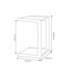 BAPYZ Fashion Leisure Solid Wood Sofa Side Table with Wheels Bedside Table Living Room Furniture Snack Table Bedroom Bedside Table