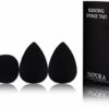 Beauty Makeup BlenderFoundation Sponge Trio Set by Impora London. Original TeardropEgg Shape. Vegan Latex Free. For use with Liquids Concealer an