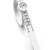 Dowsabel Ring Sizer Measuring Tool, Reusable Finger Size Measuring Tape with Magnified Glass, Clear and Accurate Jewelry Sizing Tool 1-17 USA Rin