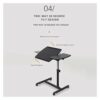 Lazy Bedside Table Table Computer Laptop Workstation Coffee Tray Mobile Height Adjustable Desk Ergonomic Table Sofa for Living Room for Living Ro