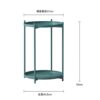 NXYJD Sofa Side Table Living Room Iron Corner Table Bedside Small Round Table Color  Blue