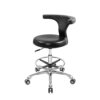 Nazalus Rolling Stool Task Chair Drafting Adjustable with Wheels and Backrest Heavy Duty for Office Kitchen Medical Dentist Shop Lab and Home(wit