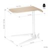Modernsolid Height Adjustable Sofa Side End Table Folding Laptop Desk Computer Table CShaped Overbed Table Snack Table for Couch Coffee Living Ro
