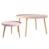 JKGHK Living Room Nesting Table Round Modern Nesting Coffee Table Set Of 2 Multifunction Creative Side End Tables For SofaBalconyBedroomEasy Asse