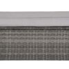 EVRE Outdoor Rattan Garden Love Bed Furniture Set Patio Conservatory Grey
