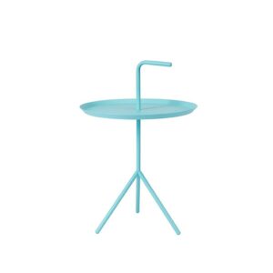 NXYJD Table living room side table corner table tea table wrought iron small coffee table sofa side table Color  Blue