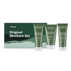 ManCave Originals Gift Set  3 Key SkinCare Essentials  Vegan