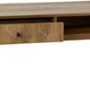 Seconique 1 Drawer Coffee Table Engineered Wood Medium Oak EffectBlack W 110cm x D 55cm x H 41.5cm
