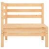 HINSD 3 Piece Garden Lounge Set Solid PinewoodMaterial Solid pinewoodCornerMiddle sofa dimensions 63.5 x 63.5 x 62.5 cm L x W x H