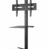 One For All Solid Universal Cantilever TV Stand with shelf Screen Size 32-70”- LCD/LED/Plasma/OLED/QLED TVs – 90° Swivel and 15° tilt - Height ad
