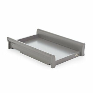 Obaby Stamford Sleigh Cot Top Changer - Taupe Grey