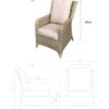Sarah Highback 5 Seater Sofa Set In Nature With Beige Cushions And Coffee Table