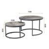 WALNUT 2 in 1 Nordic Living Room Round Coffee Tables Apartment Bedroom Bedside Table Furniture Restaurant Endtable Color  Picture color Size  One