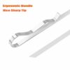 BearMoo BBQ Skewers,Kebab Skewers Sticks Barbecue Forks 43cm 6-Pack Metal BBQ Skewers 8mm Flat Superior Grilling Skewers Durable and Reusable Bar