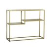 Interior Deco Tables Modern Style Accent Side Tables Simple Shelf Unit Display Storage Stand Golden Iron End Table Console Tables for Bar Living