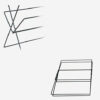 YANJ Nordic Coffee Table Magazine Foldable Magazine Rack Rack Wrought Iron Magazine Rack Living Room Stand Color E