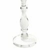 TPZLRN Pure Acrylic End Table Clear Side Table with Clear Small Round Top and Solid Post for Living RoomBedroom and Office Easy Assembly